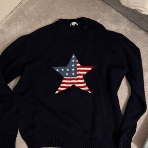 Navy American Flag Sweater